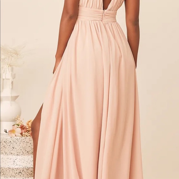 Lulu’s Heavenly Hues Blush Maxi Dress - Picture 3 of 8